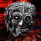 316L Stainless Steel gem ring Cross skull biker men Ring hot sale Man's fashion jewelry LLBR8-327R