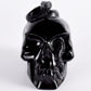 4 Inch Cranial Skeleton Cobra Snake Habitat Skull Statue Obsidian Hand Carved  Gothic Graveyard Death Stone Skull Figurine