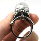 40g Mens Biker 316L Stainless Steel Very Heavy Skull Ring