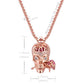 Romance Forever Skull & Rose Charm Unisex Pendant Necklace - Ship to US & CA only