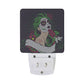 2 PC Plug-in LED Night Lights with Sugar Skull Girl with Flower Nightlights with Dusk to Dawn Sensor White Light Perfect for Bathroom Kitchen and Hallway Set 2