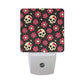 Sugar Skull Flowers LED Night Light with Smart Dusk to Dawn Sensor
