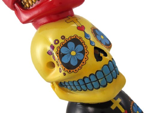 Fantasy Gifts Day of the Dead Stacked Sugar Skulls Mexican Dia De Los Muertos Incense Tower