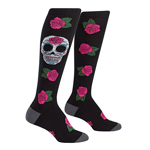 Sock It To Me Knee High Socks, Sugar Skull