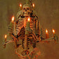 Skeleton Chandelier, Three Harvey Jr. Skeletons Holding Candles