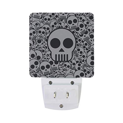 Sugar Skull Flowers LED Night Light with Smart Dusk to Dawn Sensor