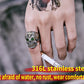 316L Stainless Steel gem ring Cross skull biker men Ring hot sale Man's fashion jewelry LLBR8-327R