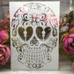 4Pcs/Lot A4 Skull Skeleton Ghost DIY Layering Stencils Painting Scrapbook