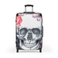 Grim reaper skull Suitcases, Halloween gothic skull suitcase luggage, day of the dead suitcase luggage