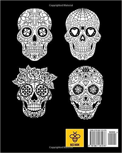 Sugar Skull : Midnight Adult Coloring Book.