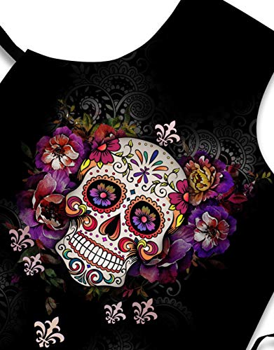 Sweet Gisele Sugar Skull Cooking Apron