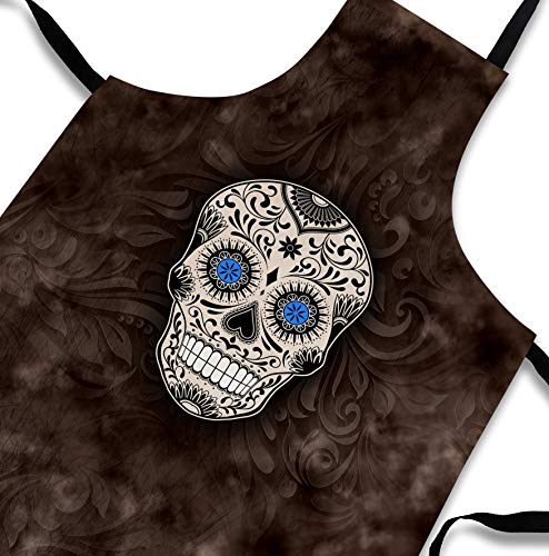 Sweet Gisele Sugar Skull Cooking Apron