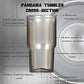 Pandaria 30 oz Stainless Steel Vacuum Insulated Tumbler with Lid - Double Wall Travel Mug Water Coffee Cup for Ice Drink & Hot Beverage, Sugar Skull