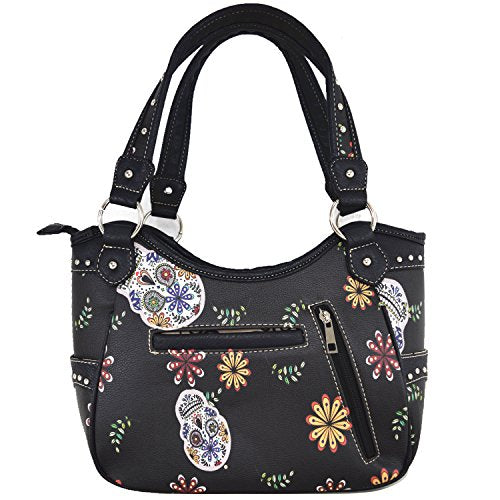 Concealed Carry Day of the Dead Sugar Skull Purse Handbag & Wallet