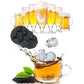3D Skull Ice Mold,Six Giant Skull Silicone Mold,Funny Ice Maker Cool Drink Whiskey Wine Cocktail