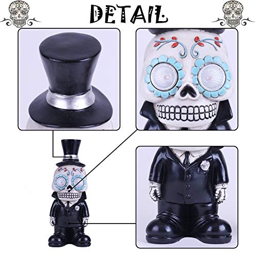 Set of 2 Day The Dead Bride Groom Halloween Decorations