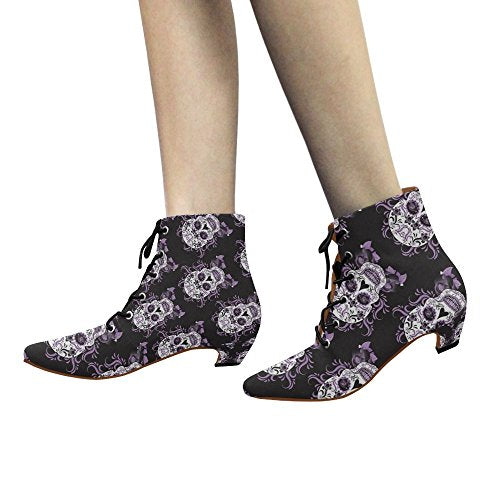 Unique Debora Custom Pointed Toe Low Heel Booties Ankle Short Boots for Women