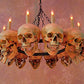 Skeletons And More Skull Chandelier w/ 12 Skulls