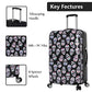 Betsey Johnson Luggage Hardside 3 Piece Set Suitcase With Spinner Wheels (20" 26" 30") (One Size, Skull Party)