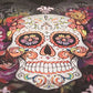 Sweet Gisele Sugar Skull V-Neck T Shirt Day of The Dead Rhinestones Bling for Women Black