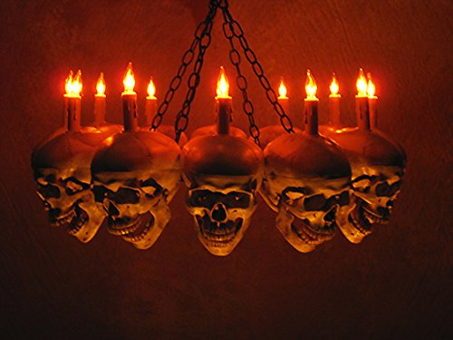 Skeletons And More Skull Chandelier w/ 12 Skulls