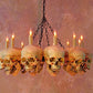 Skeletons And More Skull Chandelier w/ 12 Skulls