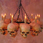 Skeletons And More Skull Chandelier w/ 12 Skulls