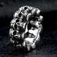soldier stainless steel men punk skull ring vintage domineering skull 316l steel jewelry