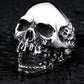devil punk skull ring stainless steel vintage ring for men titanium steel jewelry