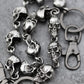 59CM Men's Waist Key Chain Skull Head Metal Vintage Hip Hop Gothic Punk Skeleton Pants Trousers Jean Biker Wallet Key Ring