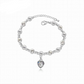 Fashion Bracelet Hot Wedding Female Heart Crystal Bracelets For Women Luxury Temperament Silver-Color Fine Jewelry Gift