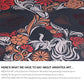 ARIGHTEX Artistic Floral Sugar Skull Bedding Vintage Skull Coffee Swirls Pattern 3 Piece Decorative Duvet Cover with 2 Pillow Shams (Queen)
