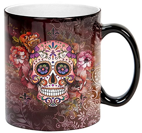 Sugar Skull Ceramic Mug  11 Fl. Oz