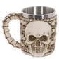 5 Design Creative Double Wall Stainless Steel 3D Skull Mugs Coffee Mug Skull Knight Tankard Dragon Drinking Cup Canecas Copo