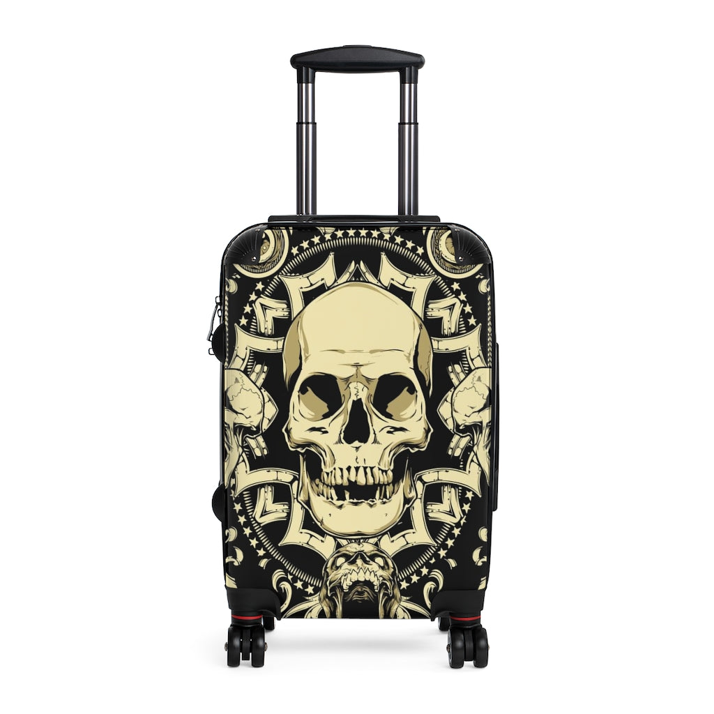 Gothic skull Suitcases, Halloween skull grim reaper suitcase luggage