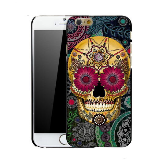 Mexican sugar skull 3 fashion mobile phone hard case cover for iphone 4 4S 5 5S 5C SE 6 plus 6s plus 7 7 plus 8 8plus x