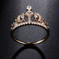 Princess Crown Rings for women AAA cubic zirconia micro pave setting engagement wedding rings female Anel accessories