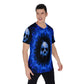Flaming skull Men's O-Neck T-Shirt, Gothic Grim reaper skull T-Shirt