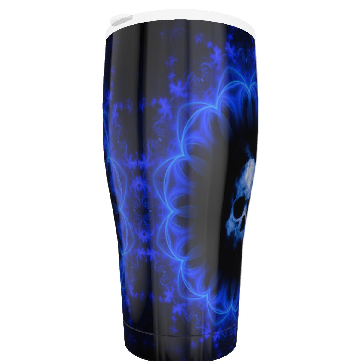 Gothic skull Tumbler 30oz, Grim reaper Halloween skeleton Travel mug cup tumbler