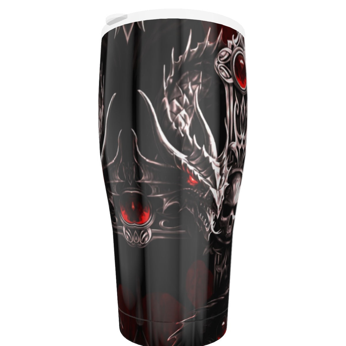 Gothic Dragon skull Tumbler 30oz, Halloween evils skull tumbler cup mug