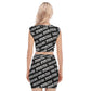 Custom Print on demand POD women's suit Collarless V Collar Vest Skirt Suit