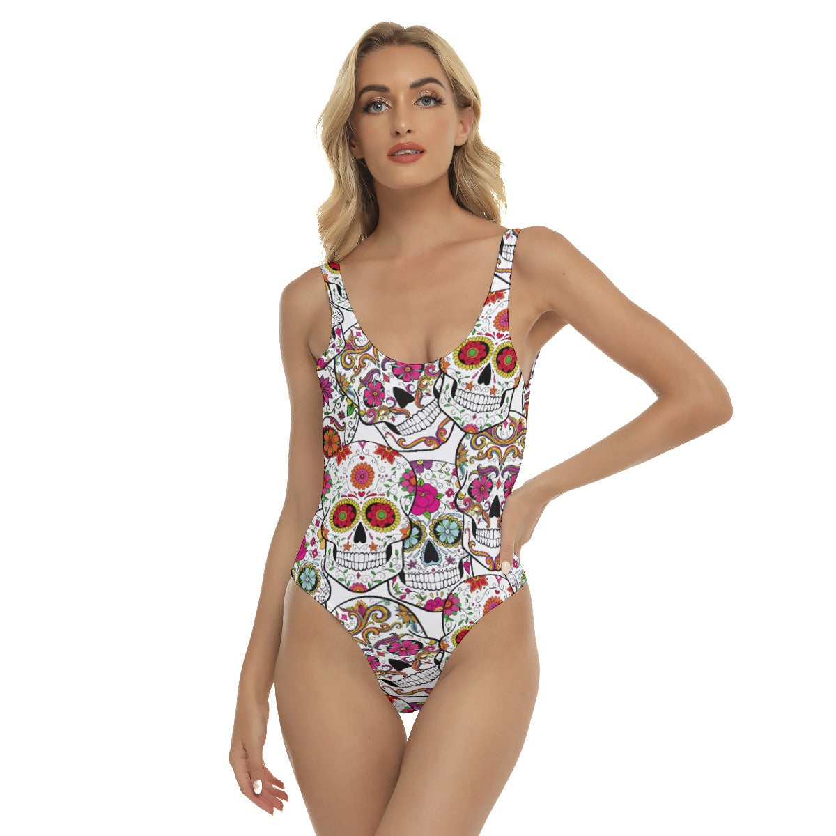 Sugar skull Day of the dead Women's One-piece Swimsuit