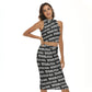 Custom Print on demand POD women's suit Tank Top & Split High Skirt Set