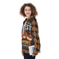 Sugar skull Halloween pumpkin Women's Pullover Hoodie