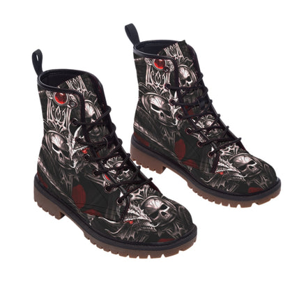 Dragon skull gothic boots shoes, Skeleton Halloween men's women's boots shoes