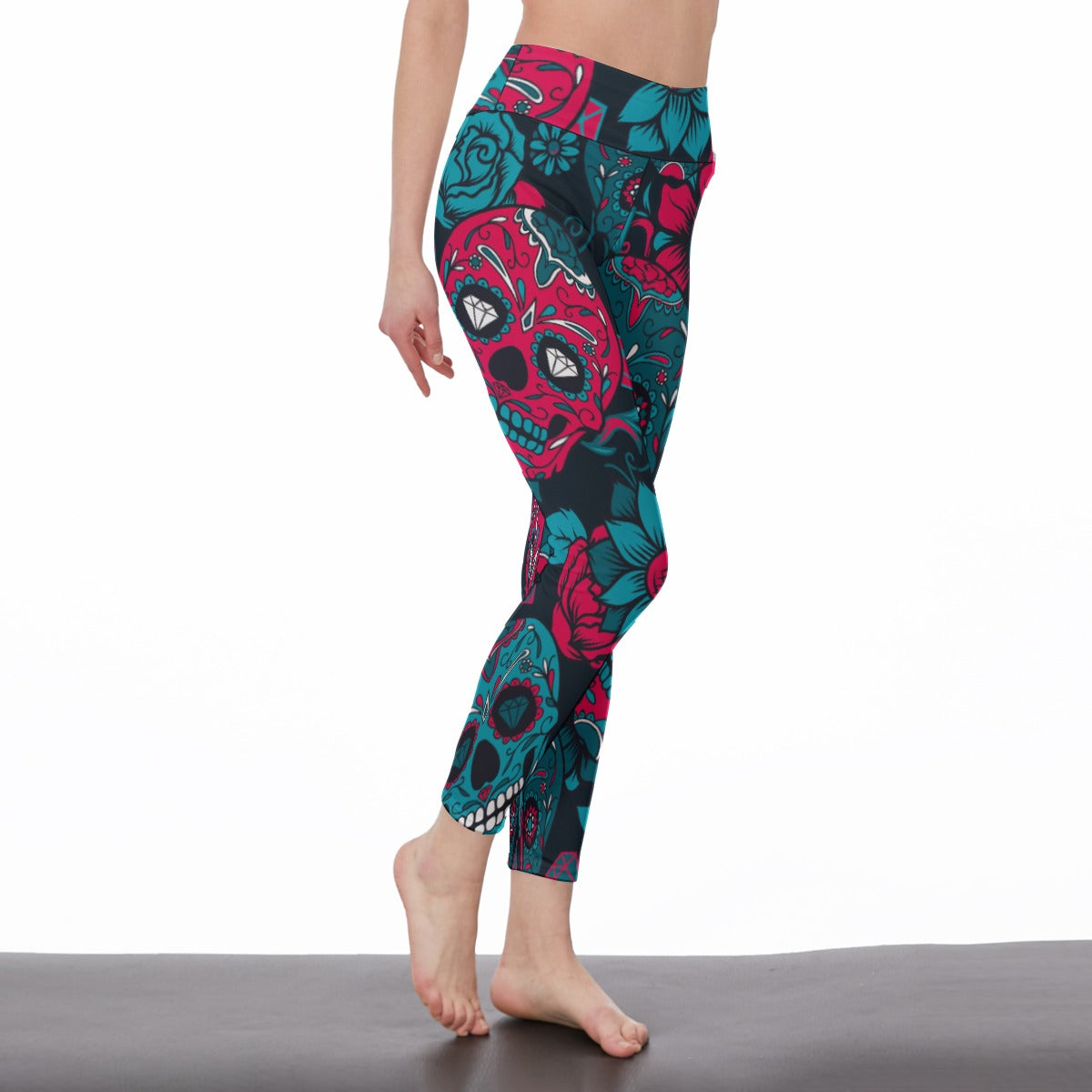 Day of the dead sugar skull Women's Casual Leggings