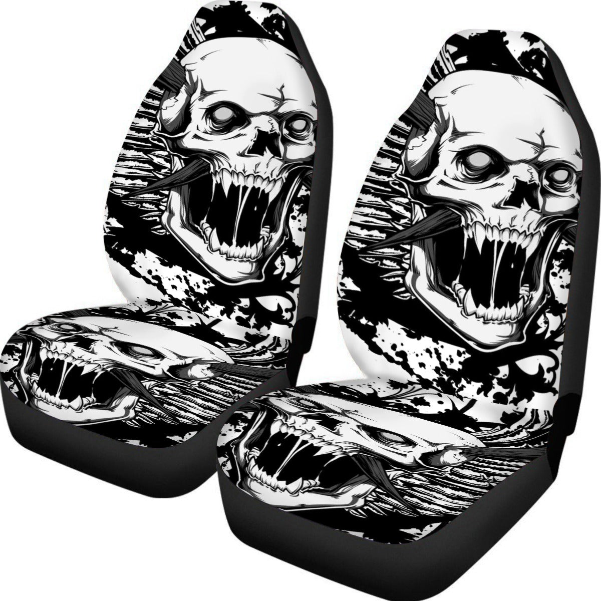 Gothic skull Universal Car Seat Cover With Thickened Back