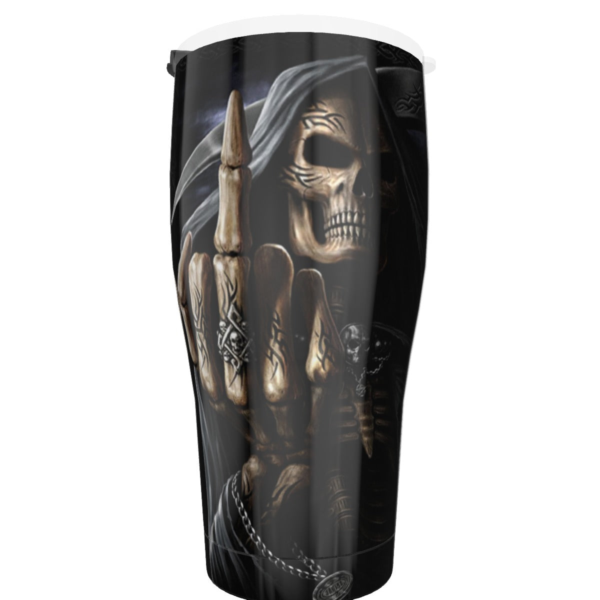 Custom Name Grim reaper skull Tumbler 30oz