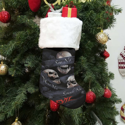 No see no hear no speak evils Christmas Socks