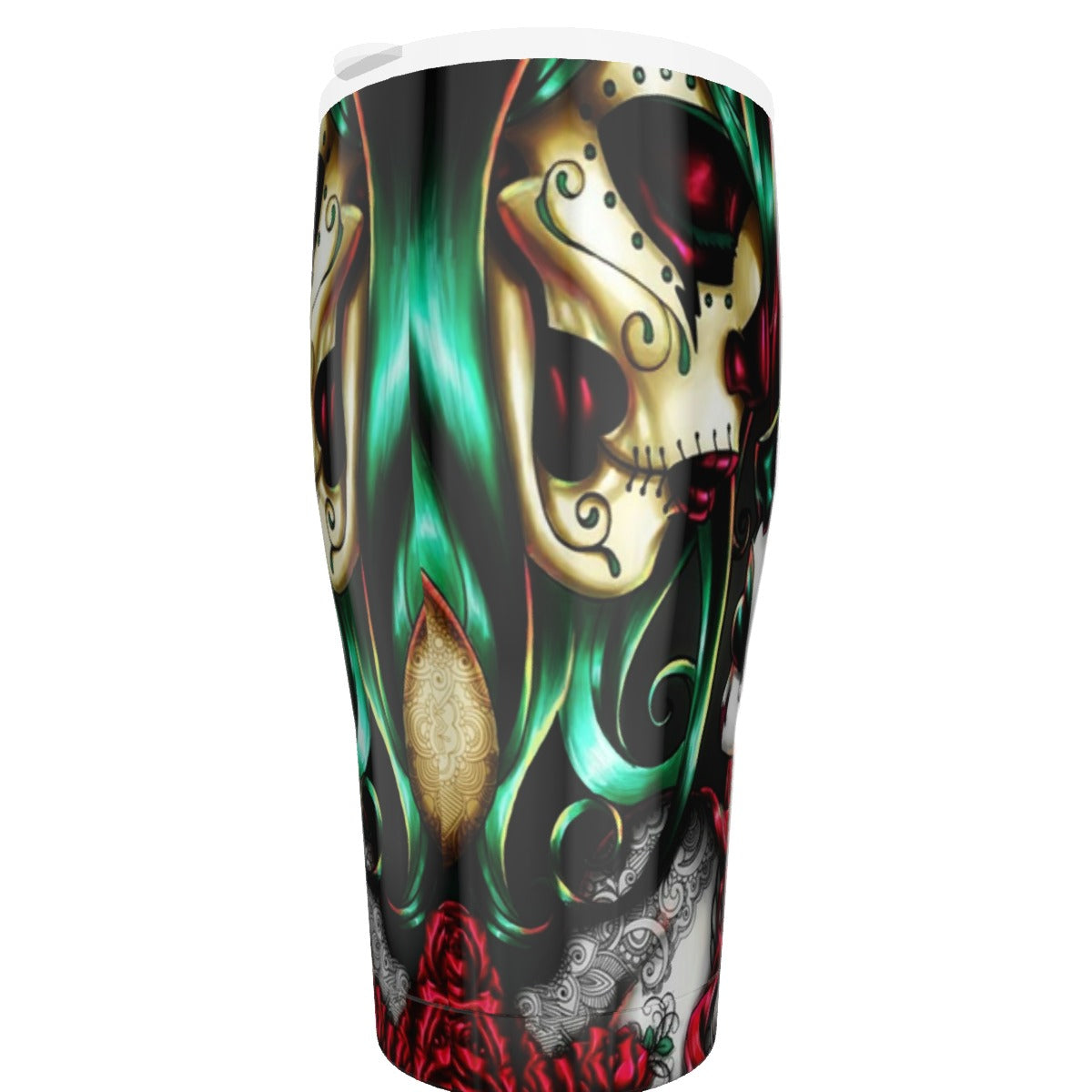 Sugar skull girls Tumbler 30oz, Day of the dead Dia de los muertos tumbler travel mug cup